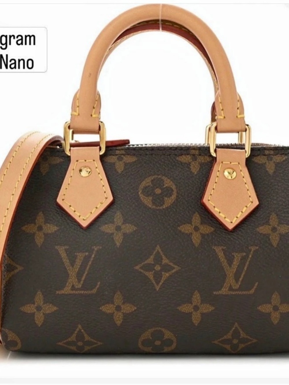 Louis Vuitton Nano Speedy Monogram Brown